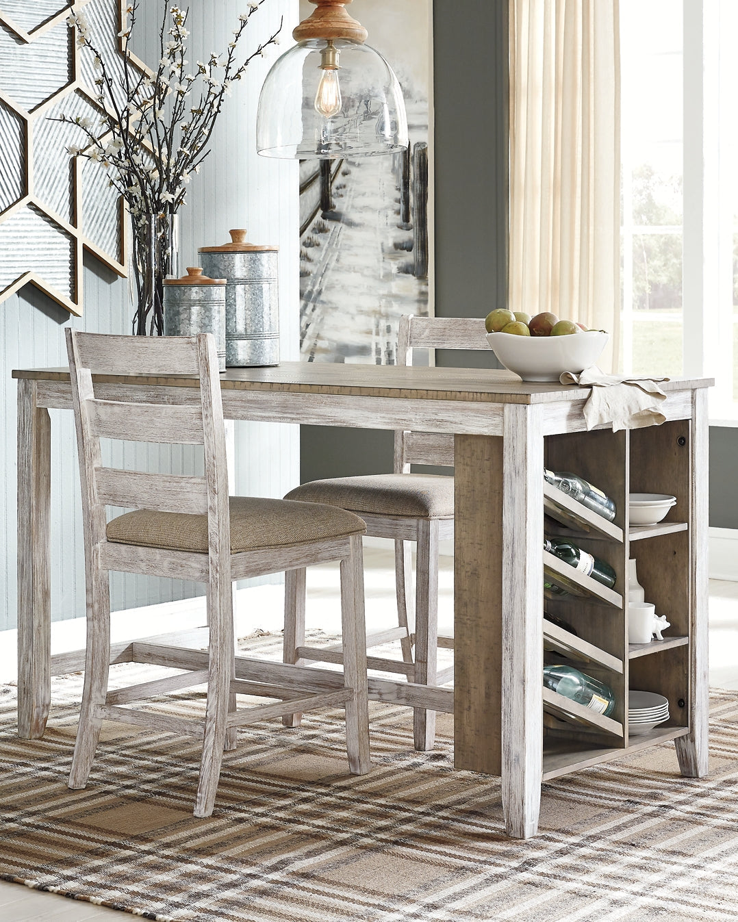 Ashley Express - Skempton RECT Counter Table w/Storage at Towne & Country Furniture (AL) furniture, home furniture, home decor, sofa, bedding