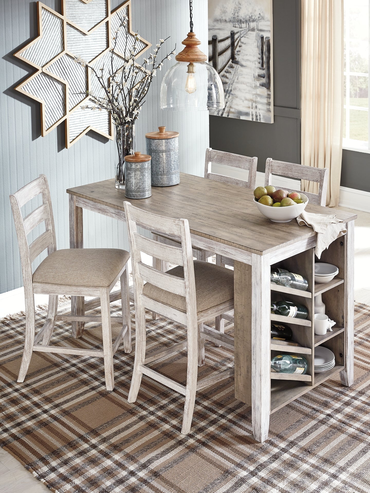 Ashley Express - Skempton RECT Counter Table w/Storage at Towne & Country Furniture (AL) furniture, home furniture, home decor, sofa, bedding