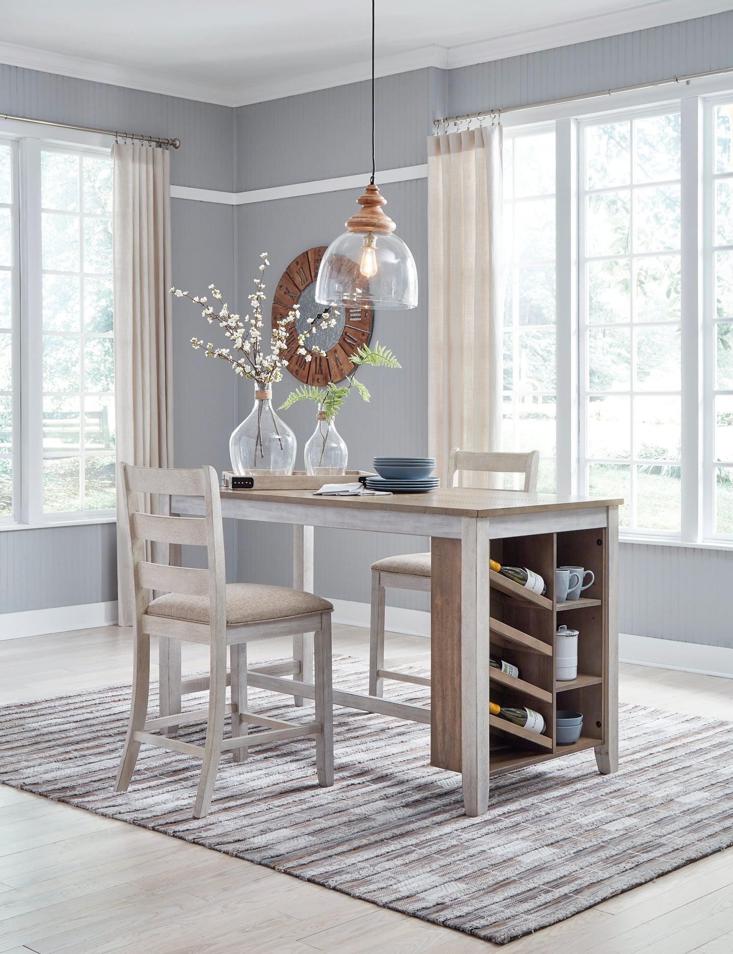 Ashley Express - Skempton RECT Counter Table w/Storage at Towne & Country Furniture (AL) furniture, home furniture, home decor, sofa, bedding