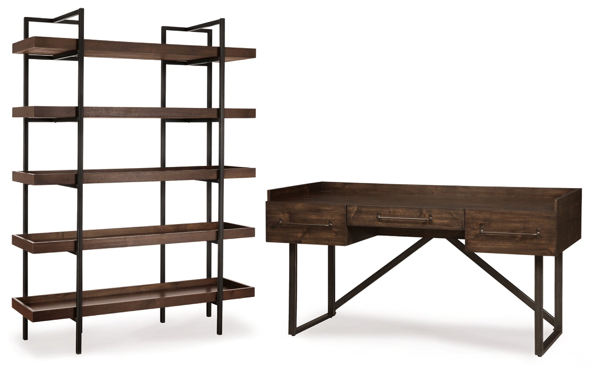 Ashley Express - Starmore Home Office Desk and Storage at Towne & Country Furniture (AL) furniture, home furniture, home decor, sofa, bedding