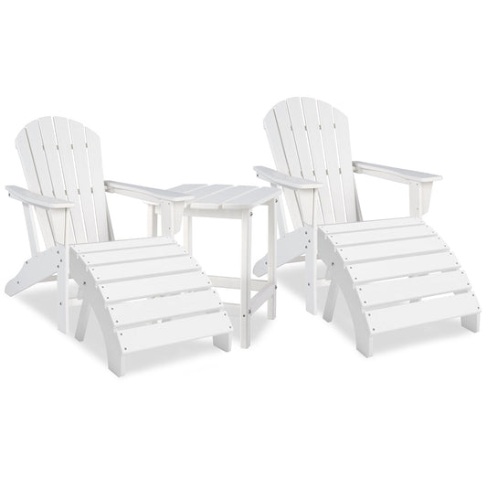 Ashley Express - Sundown Treasure 2 Outdoor Adirondack Chairs and Ottomans with Side Table at Towne & Country Furniture (AL) furniture, home furniture, home decor, sofa, bedding
