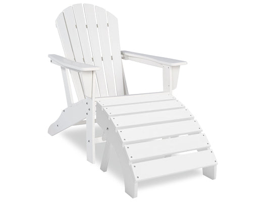 Ashley Express - Sundown Treasure Outdoor Adirondack Chair and Ottoman at Towne & Country Furniture (AL) furniture, home furniture, home decor, sofa, bedding