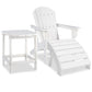 Ashley Express - Sundown Treasure Outdoor Adirondack Chair and Ottoman with Side Table at Towne & Country Furniture (AL) furniture, home furniture, home decor, sofa, bedding