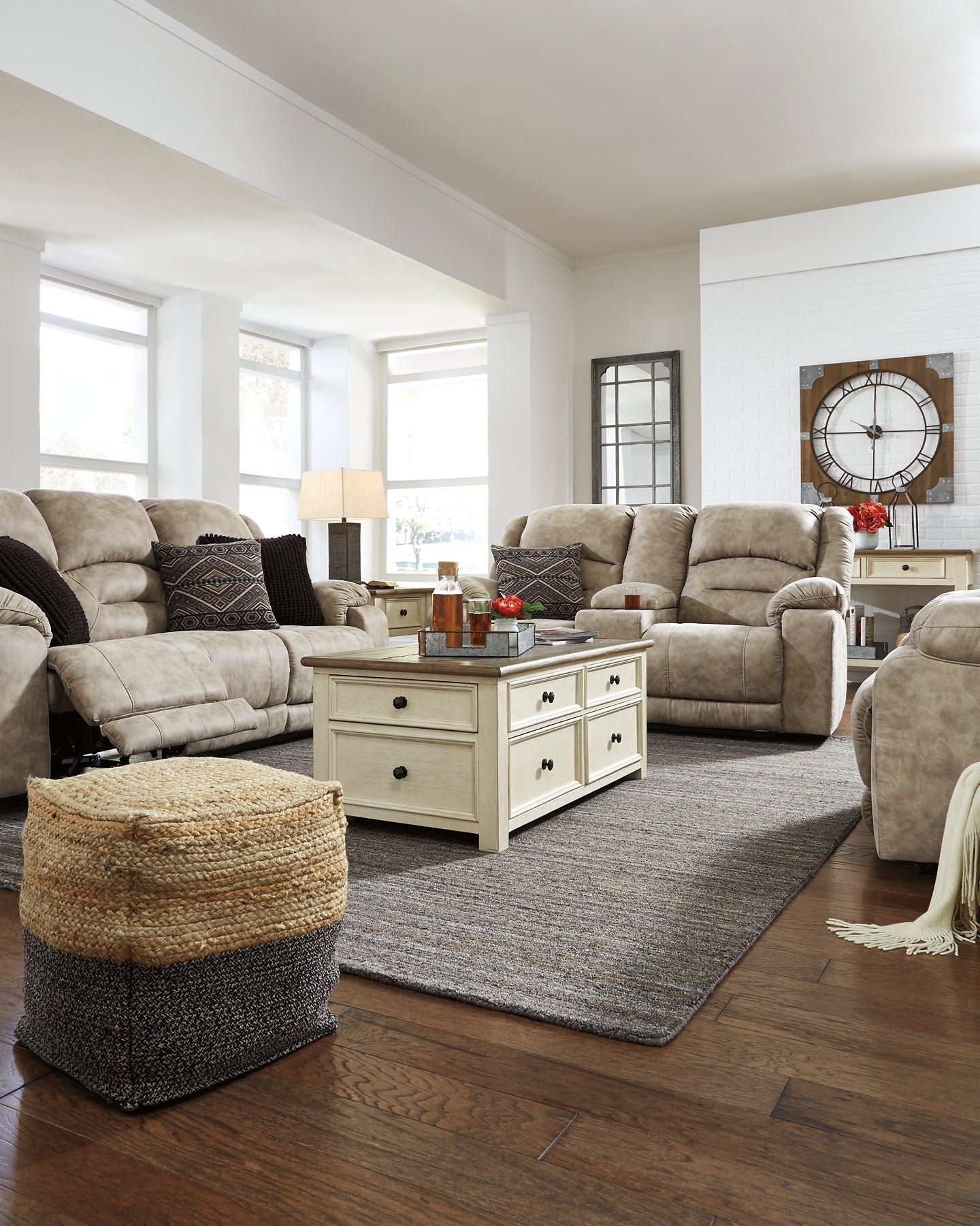 Ashley Express - Sweed Valley Pouf at Towne & Country Furniture (AL) furniture, home furniture, home decor, sofa, bedding