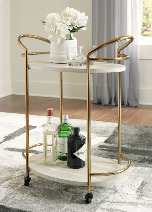 Ashley Express - Tarica Bar Cart at Towne & Country Furniture (AL) furniture, home furniture, home decor, sofa, bedding