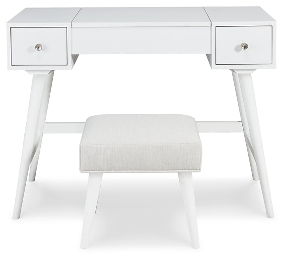 Ashley Express - Thadamere Vanity/UPH Stool (2/CN) at Towne & Country Furniture (AL) furniture, home furniture, home decor, sofa, bedding