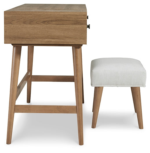 Ashley Express - Thadamere Vanity/UPH Stool (2/CN) at Towne & Country Furniture (AL) furniture, home furniture, home decor, sofa, bedding
