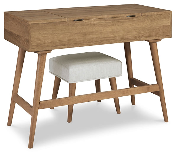 Ashley Express - Thadamere Vanity/UPH Stool (2/CN) at Towne & Country Furniture (AL) furniture, home furniture, home decor, sofa, bedding