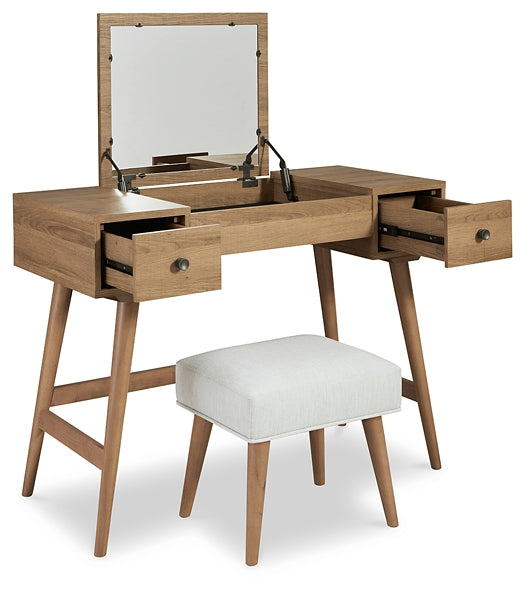 Ashley Express - Thadamere Vanity/UPH Stool (2/CN) at Towne & Country Furniture (AL) furniture, home furniture, home decor, sofa, bedding