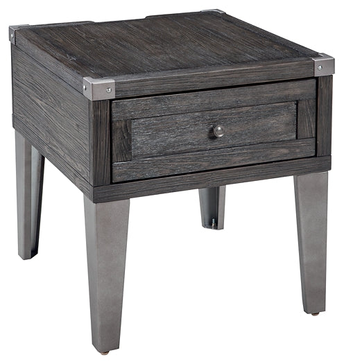 Ashley Express - Todoe Rectangular End Table at Towne & Country Furniture (AL) furniture, home furniture, home decor, sofa, bedding