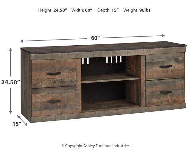 Ashley Express - Trinell LG TV Stand w/Fireplace Option at Towne & Country Furniture (AL) furniture, home furniture, home decor, sofa, bedding