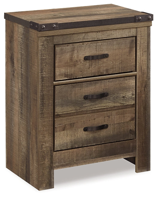 Ashley Express - Trinell Two Drawer Night Stand at Towne & Country Furniture (AL) furniture, home furniture, home decor, sofa, bedding