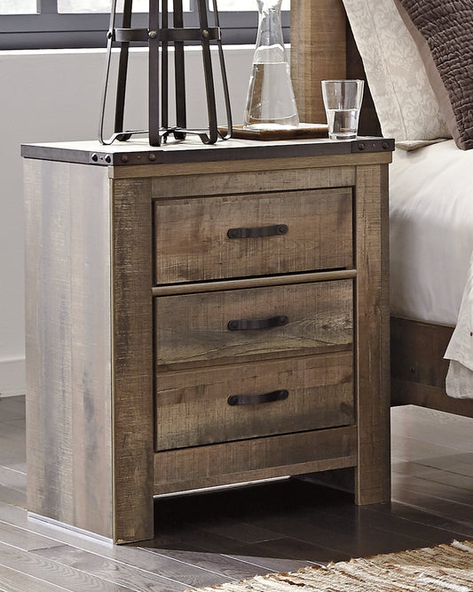 Ashley Express - Trinell Two Drawer Night Stand at Towne & Country Furniture (AL) furniture, home furniture, home decor, sofa, bedding