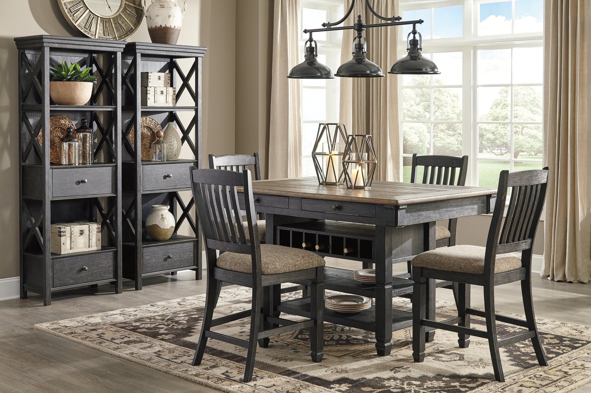 Ashley Express - Tyler Creek Display Cabinet at Towne & Country Furniture (AL) furniture, home furniture, home decor, sofa, bedding