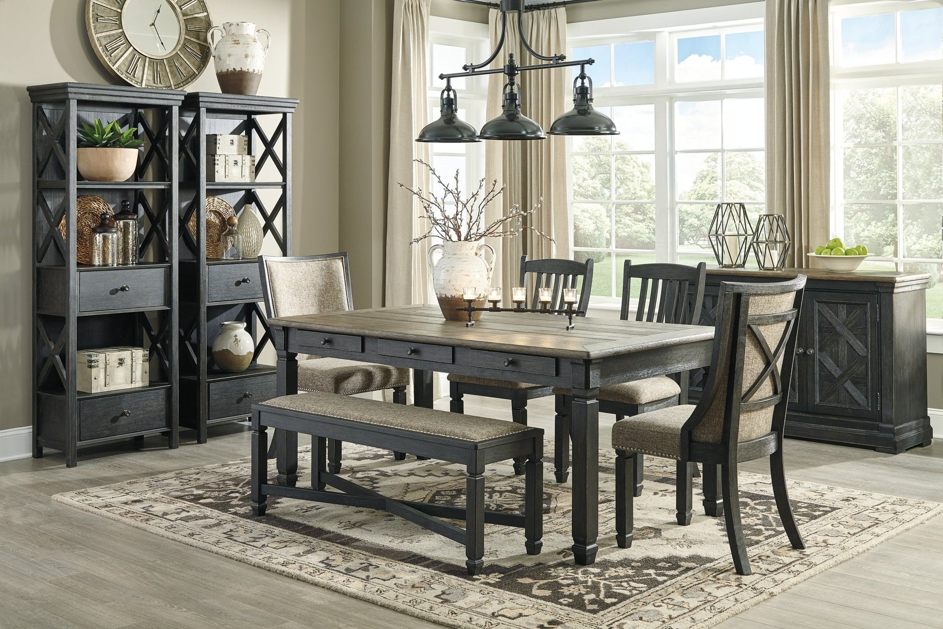 Ashley Express - Tyler Creek Display Cabinet at Towne & Country Furniture (AL) furniture, home furniture, home decor, sofa, bedding