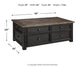 Ashley Express - Tyler Creek Lift Top Cocktail Table at Towne & Country Furniture (AL) furniture, home furniture, home decor, sofa, bedding