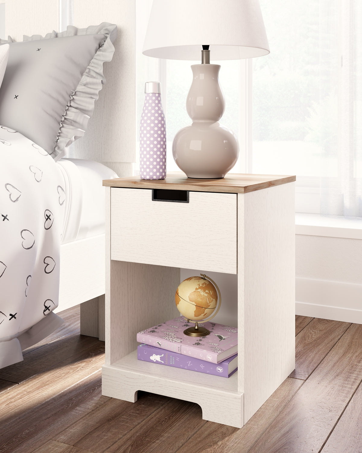 Ashley Express - Vaibryn One Drawer Night Stand at Towne & Country Furniture (AL) furniture, home furniture, home decor, sofa, bedding