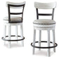 Ashley Express - Valebeck Counter Height Dining Table and 2 Barstools at Towne & Country Furniture (AL) furniture, home furniture, home decor, sofa, bedding