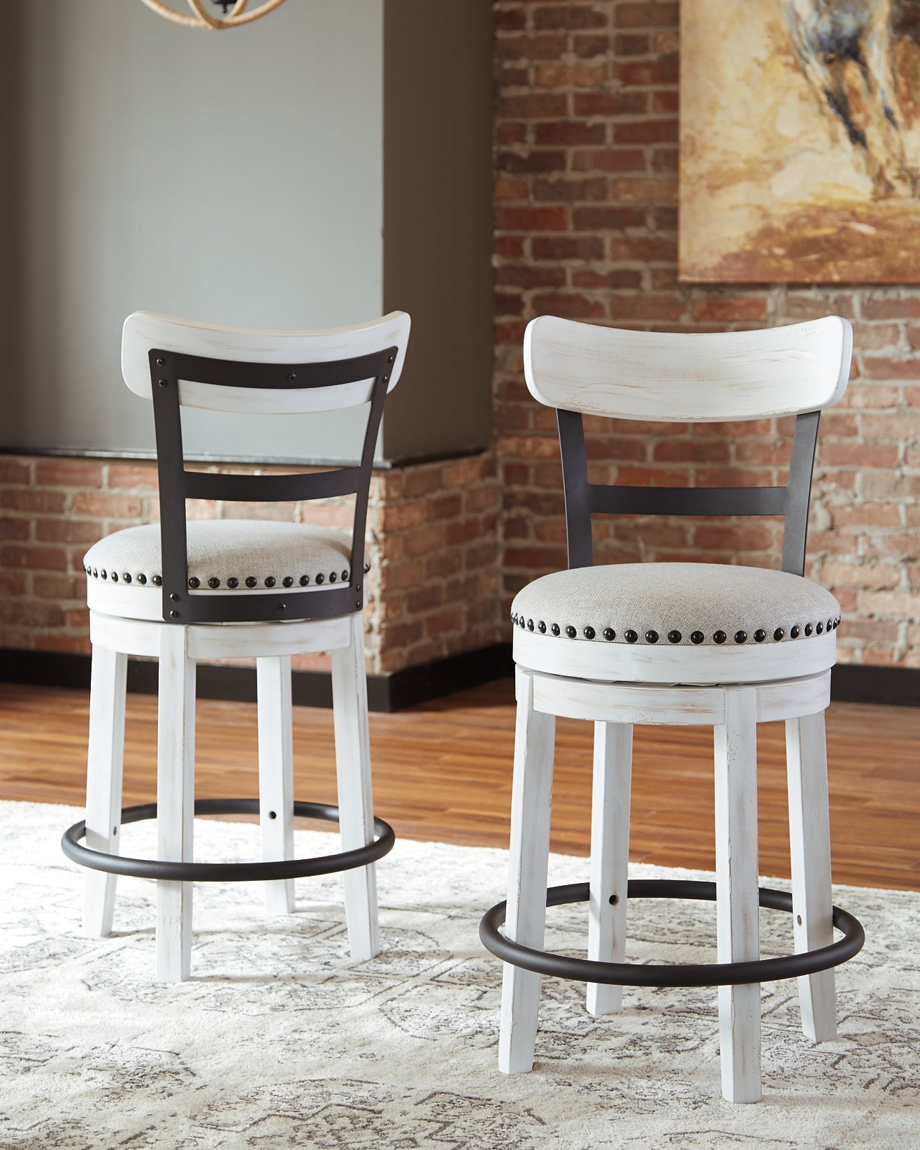 Ashley Express - Valebeck Counter Height Dining Table and 2 Barstools at Towne & Country Furniture (AL) furniture, home furniture, home decor, sofa, bedding