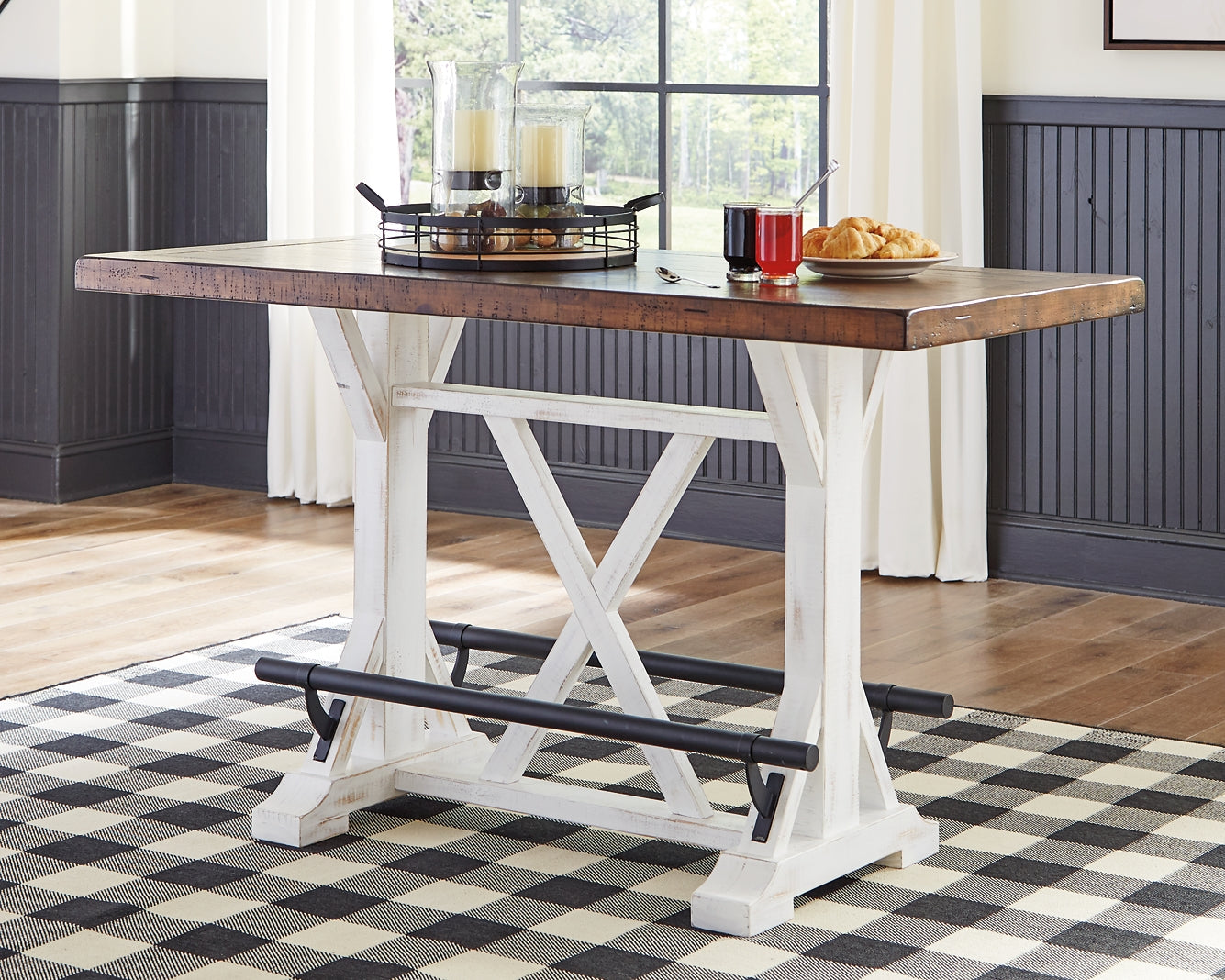 Ashley Express - Valebeck Counter Height Dining Table and 2 Barstools at Towne & Country Furniture (AL) furniture, home furniture, home decor, sofa, bedding