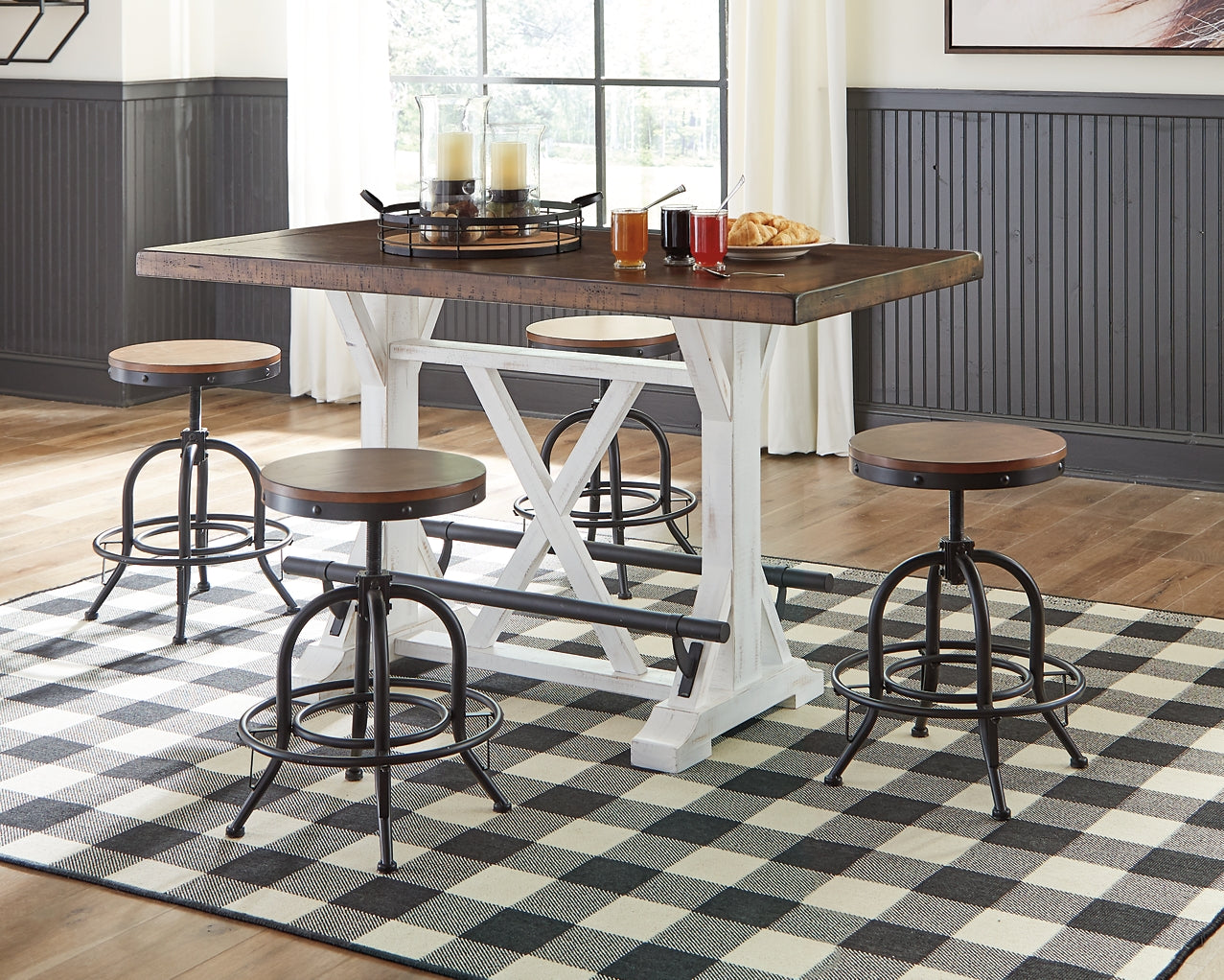 Ashley Express - Valebeck RECT Dining Room Counter Table at Towne & Country Furniture (AL) furniture, home furniture, home decor, sofa, bedding