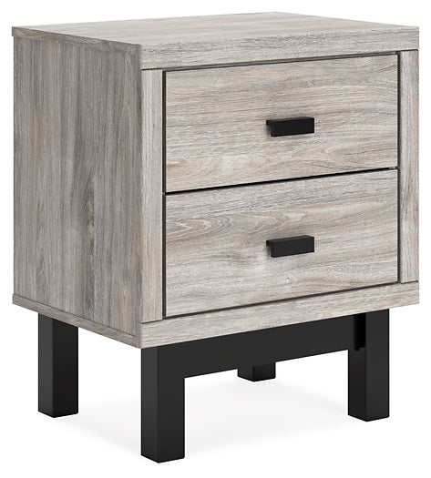Ashley Express - Vessalli Two Drawer Night Stand at Towne & Country Furniture (AL) furniture, home furniture, home decor, sofa, bedding