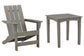 Ashley Express - Visola Outdoor Adirondack Chair and End Table at Towne & Country Furniture (AL) furniture, home furniture, home decor, sofa, bedding