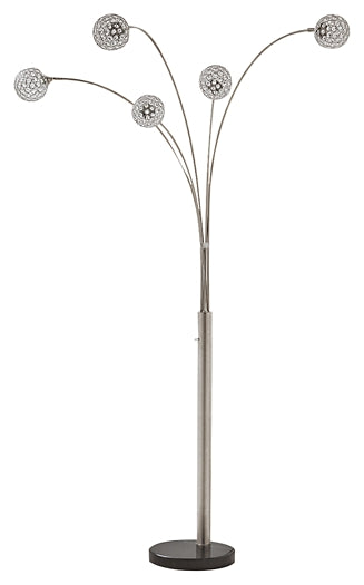 Ashley Express - Winter Metal Arc Lamp (1/CN) at Towne & Country Furniture (AL) furniture, home furniture, home decor, sofa, bedding