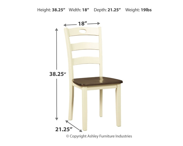 Ashley Express - Woodanville Dining Room Side Chair (2/CN) at Towne & Country Furniture (AL) furniture, home furniture, home decor, sofa, bedding