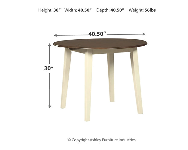 Ashley Express - Woodanville Round DRM Drop Leaf Table at Towne & Country Furniture (AL) furniture, home furniture, home decor, sofa, bedding