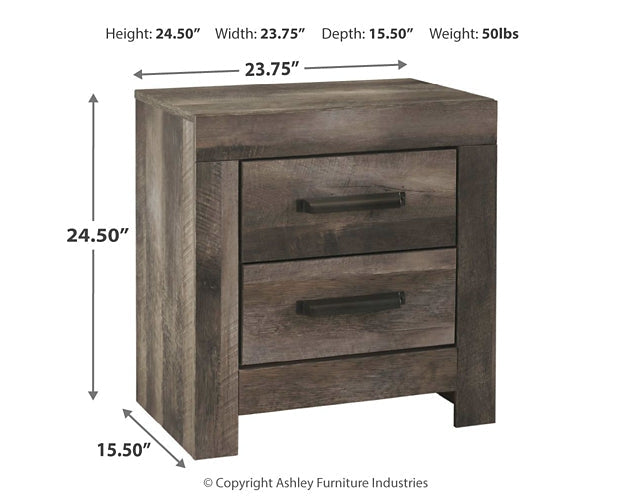 Ashley Express - Wynnlow Two Drawer Night Stand at Towne & Country Furniture (AL) furniture, home furniture, home decor, sofa, bedding