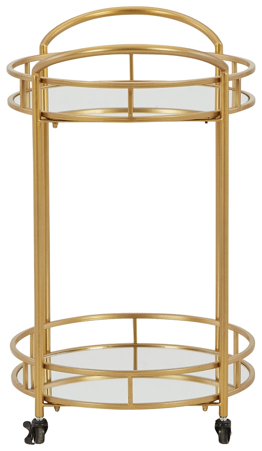 Ashley Express - Wynora Bar Cart at Towne & Country Furniture (AL) furniture, home furniture, home decor, sofa, bedding