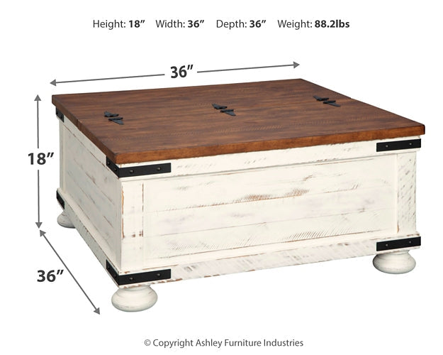 Ashley Express - Wystfield Cocktail Table with Storage at Towne & Country Furniture (AL) furniture, home furniture, home decor, sofa, bedding