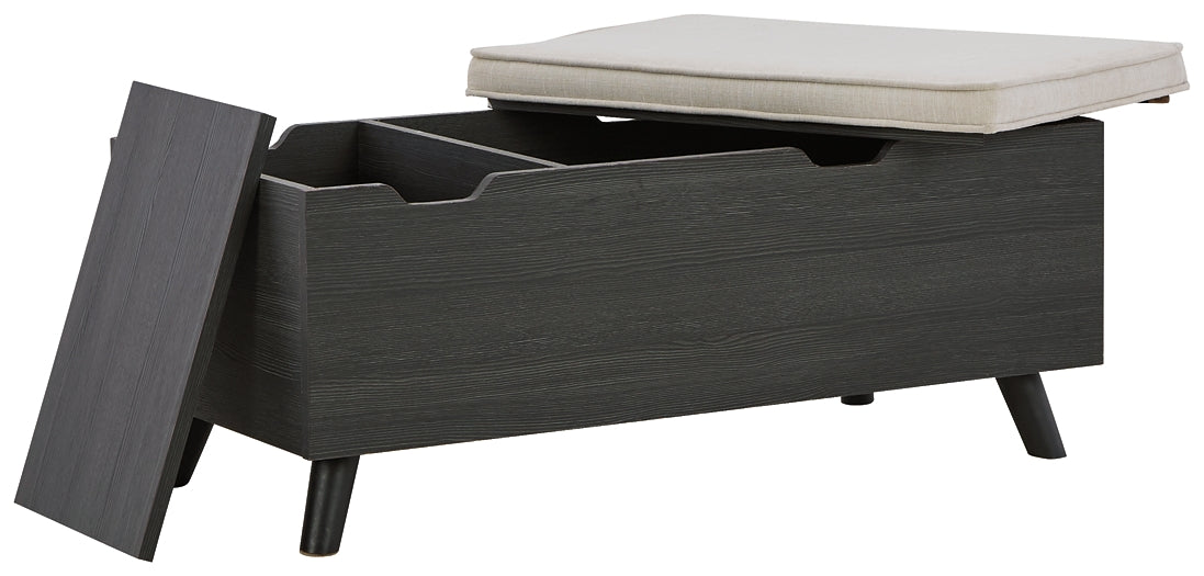 Ashley Express - Yarlow Storage Bench at Towne & Country Furniture (AL) furniture, home furniture, home decor, sofa, bedding