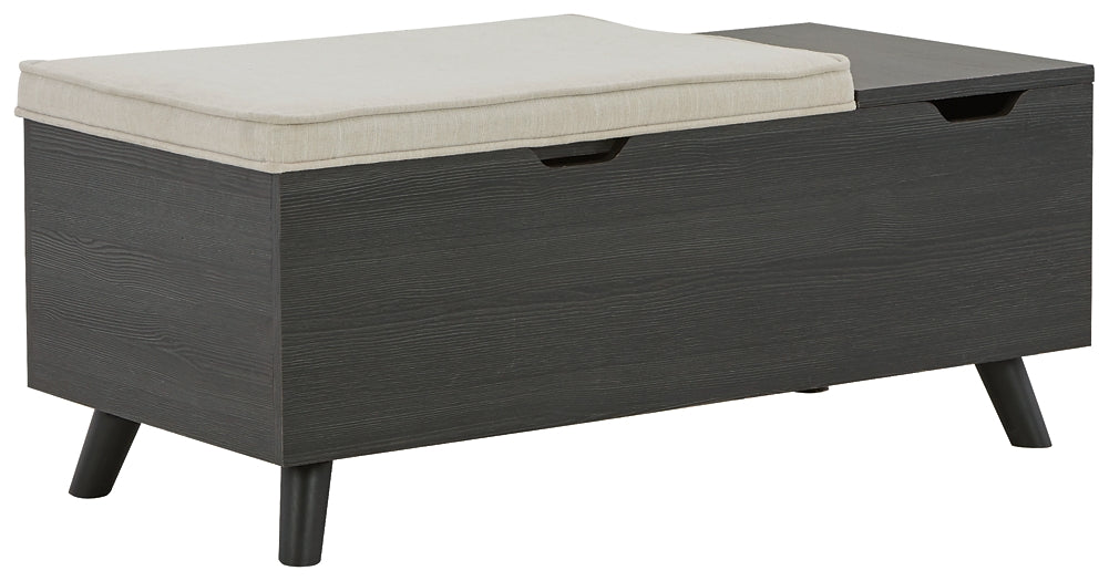 Ashley Express - Yarlow Storage Bench at Towne & Country Furniture (AL) furniture, home furniture, home decor, sofa, bedding