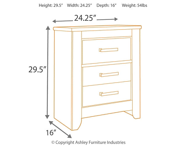 Ashley Express - Zelen Two Drawer Night Stand at Towne & Country Furniture (AL) furniture, home furniture, home decor, sofa, bedding