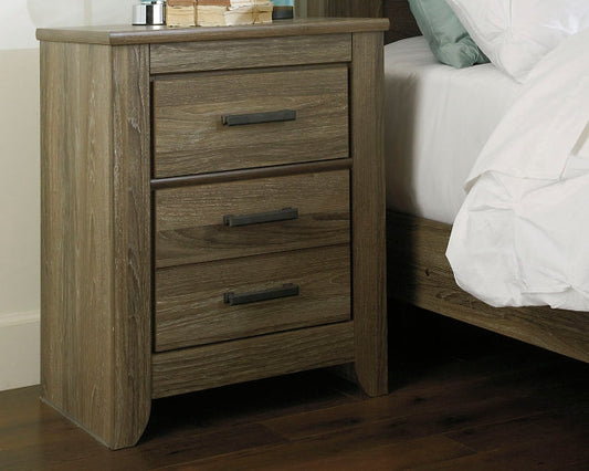 Ashley Express - Zelen Two Drawer Night Stand at Towne & Country Furniture (AL) furniture, home furniture, home decor, sofa, bedding