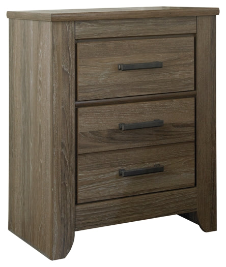 Ashley Express - Zelen Two Drawer Night Stand at Towne & Country Furniture (AL) furniture, home furniture, home decor, sofa, bedding