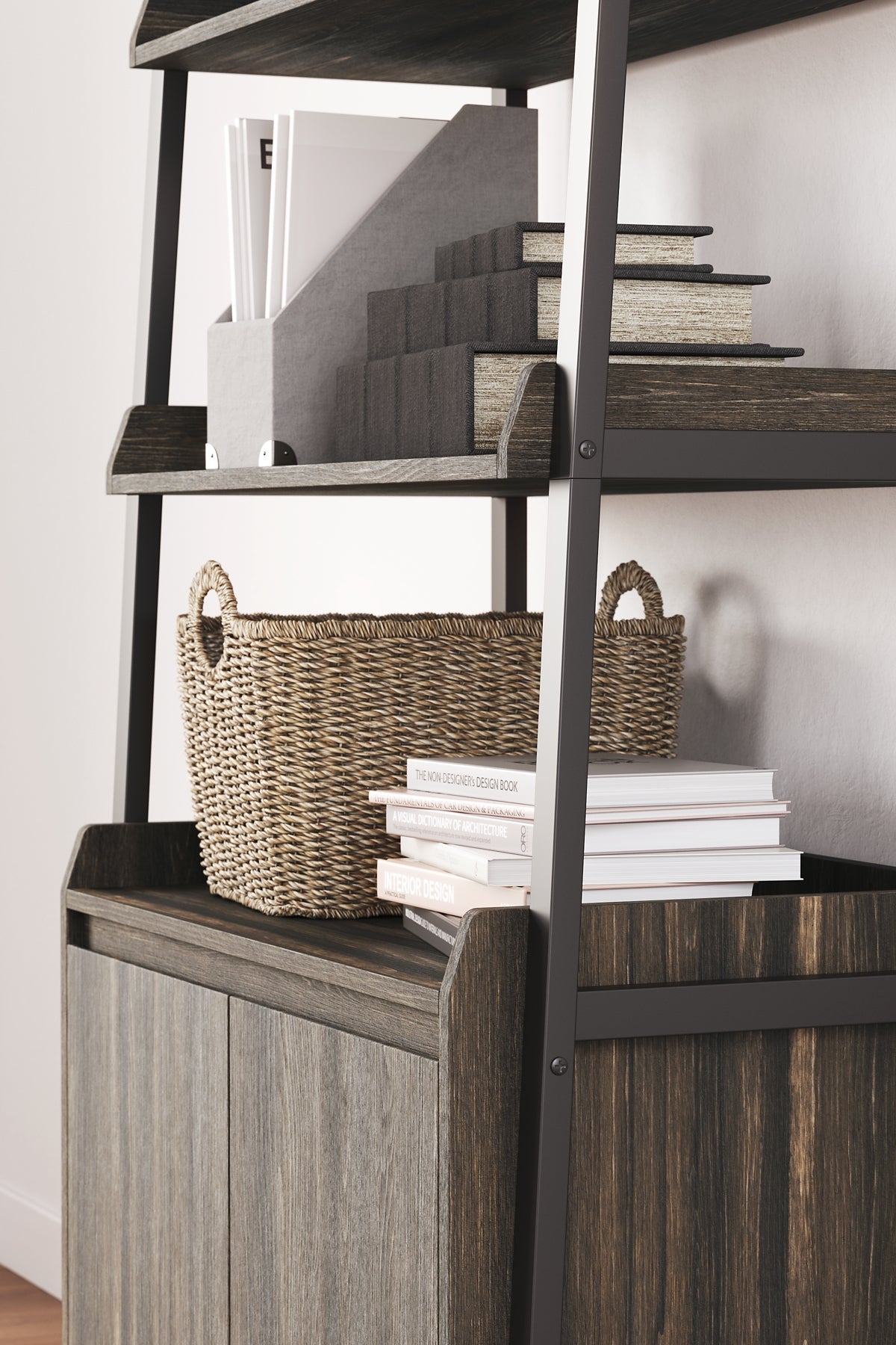 Ashley Express - Zendex Bookcase at Towne & Country Furniture (AL) furniture, home furniture, home decor, sofa, bedding