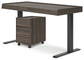 Ashley Express - Zendex Home Office Desk and Storage at Towne & Country Furniture (AL) furniture, home furniture, home decor, sofa, bedding