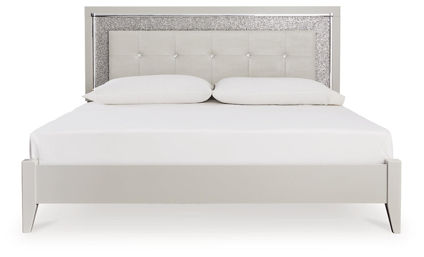 Ashley Express - Zyniden Queen Upholstered Panel Bed at Towne & Country Furniture (AL) furniture, home furniture, home decor, sofa, bedding