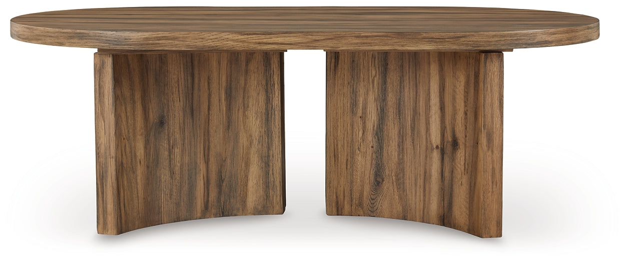 Austanny Oval Cocktail Table at Towne & Country Furniture (AL) furniture, home furniture, home decor, sofa, bedding