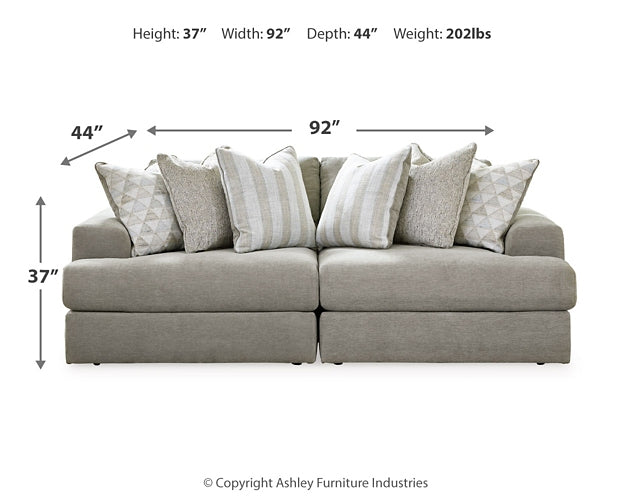 Avaliyah 2-Piece Sectional with Ottoman at Towne & Country Furniture (AL) furniture, home furniture, home decor, sofa, bedding