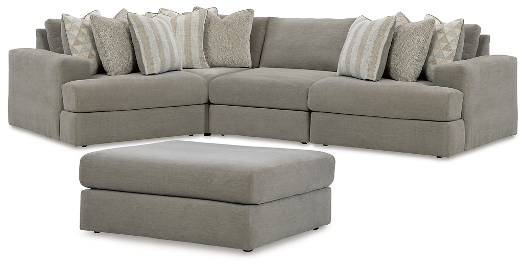 Avaliyah 4-Piece Sectional with Ottoman at Towne & Country Furniture (AL) furniture, home furniture, home decor, sofa, bedding