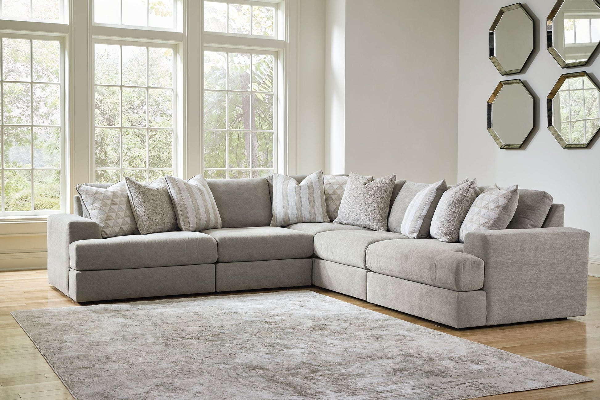 Avaliyah 5-Piece Sectional with Ottoman at Towne & Country Furniture (AL) furniture, home furniture, home decor, sofa, bedding