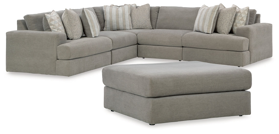 Avaliyah 5-Piece Sectional with Ottoman at Towne & Country Furniture (AL) furniture, home furniture, home decor, sofa, bedding