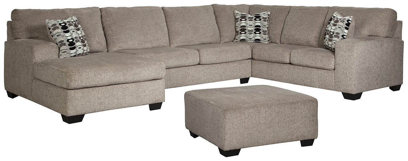 Ballinasloe 3-Piece Sectional with Ottoman at Towne & Country Furniture (AL) furniture, home furniture, home decor, sofa, bedding