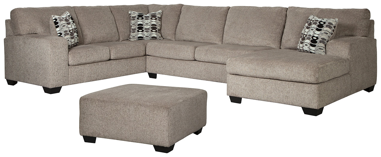 Ballinasloe 3-Piece Sectional with Ottoman at Towne & Country Furniture (AL) furniture, home furniture, home decor, sofa, bedding