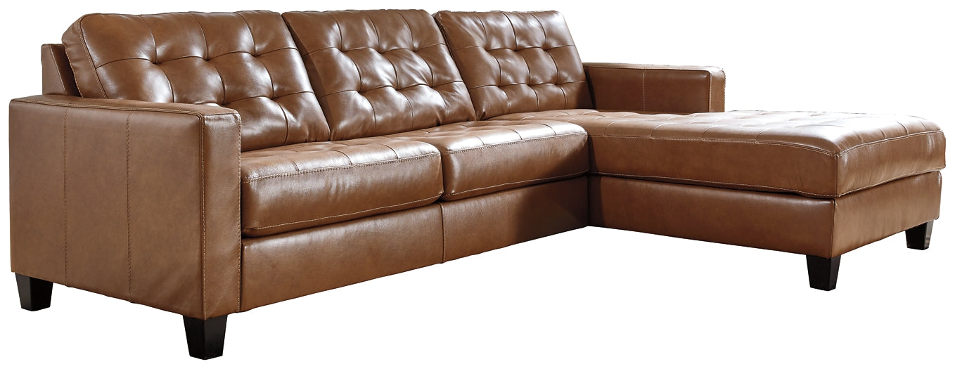 Baskove 2-Piece Sectional with Chaise at Towne & Country Furniture (AL) furniture, home furniture, home decor, sofa, bedding