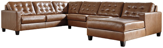 Baskove 4-Piece Sectional with Chaise at Towne & Country Furniture (AL) furniture, home furniture, home decor, sofa, bedding